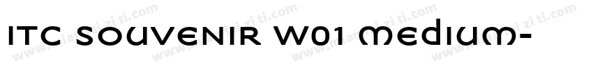 ITC Souvenir W01 Medium字体转换